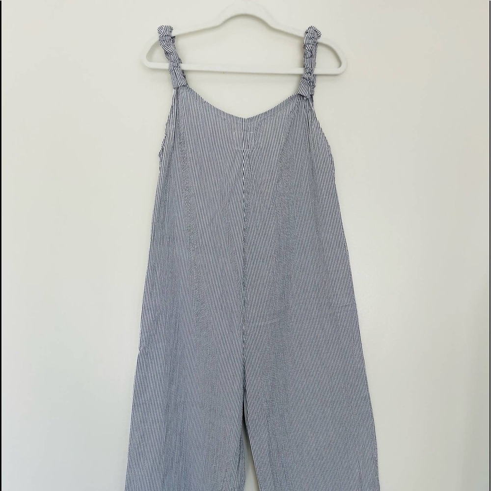 - New! Beachwood Baby brand jumpsuit. White and Blue Stripes. Size XS - Picture 13 of 14